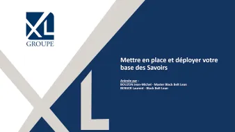 TWI et standards | Mettre en place et déployer votre base des Savoirs